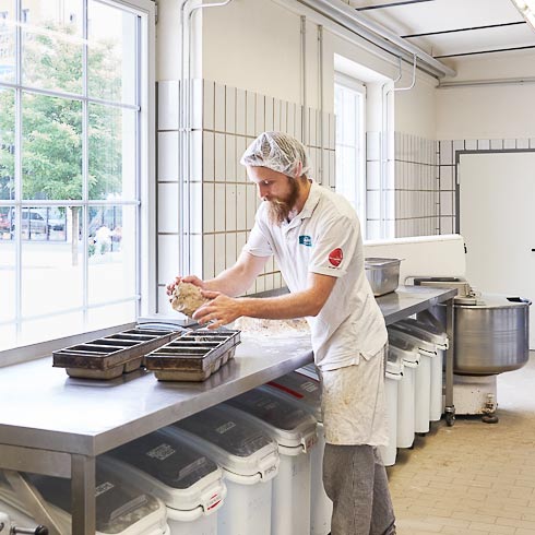 Der eigene Produktionsraum für glutenfreie Backwaren.