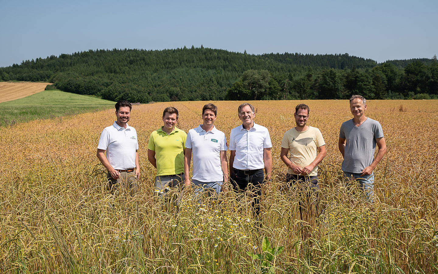 Im Dinkelfeld mit den Schubert Kornbauern