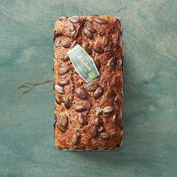 Roggenmisch-Vollkornbrot mit Kürbiskernen Roggenmisch-Vollkornbrot mit Kürbiskernen