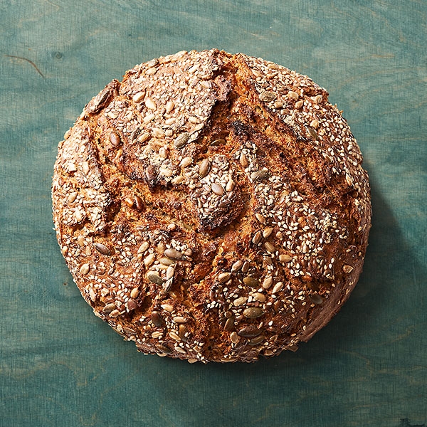 Roggenvollkornbrot mit Saaten Roggenvollkornbrot mit Saaten