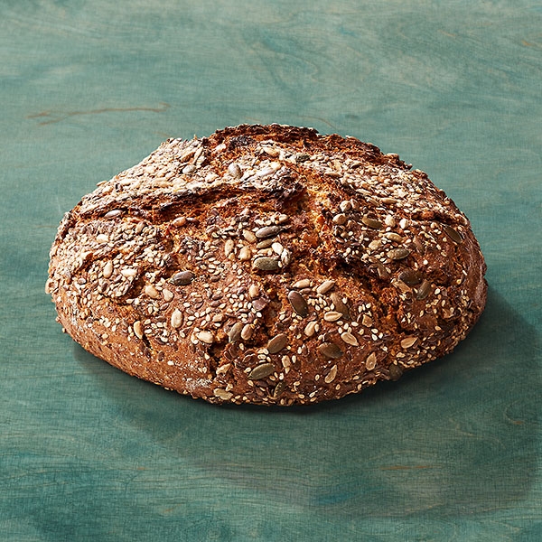 Roggenvollkornbrot mit Saaten Roggenvollkornbrot mit Saaten