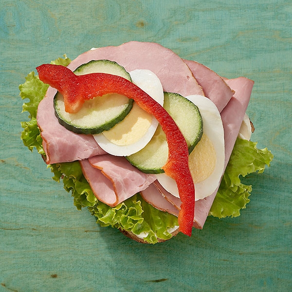 Laugensemmel mit Schinken Laugensemmel mit Schinken