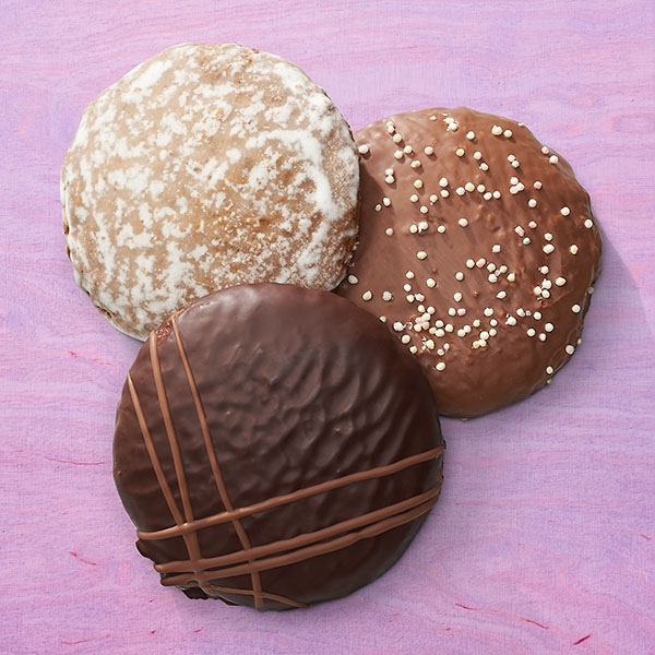 Elisenlebkuchen mit Zartbitterschokolade Elisenlebkuchen mit Zartbitterschokolade