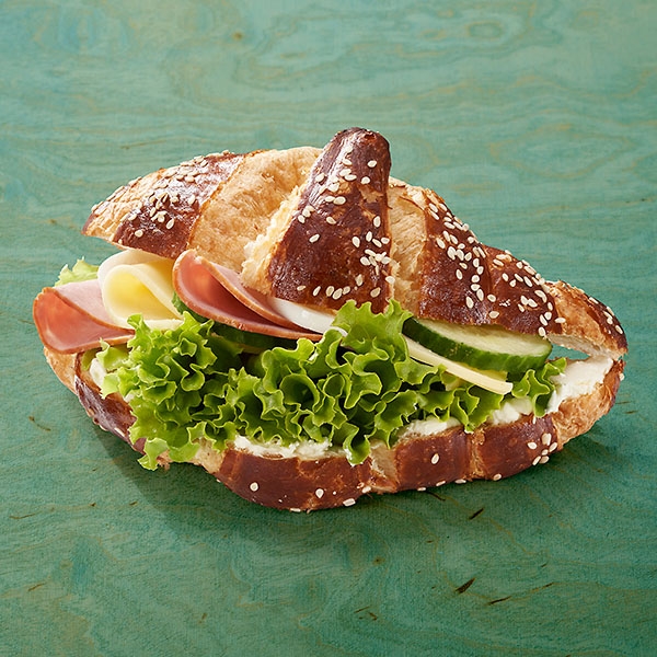 Butterplundergebäck mit Schinken und Käse Butterplundergebäck mit Schinken und Käse