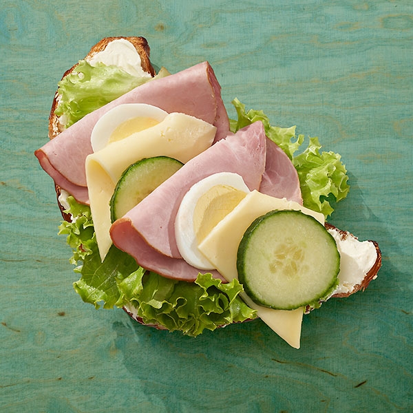 Butterplundergebäck mit Schinken und Käse Butterplundergebäck mit Schinken und Käse
