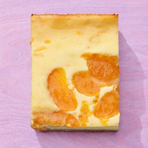 K&auml;sekuchen mit Mandarinen