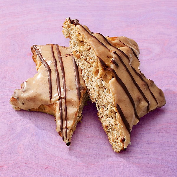 Quark-Ölteiggebäck mit Apfelstücken 